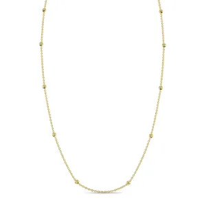 14k Gold Polished Satellite Women's Necklace