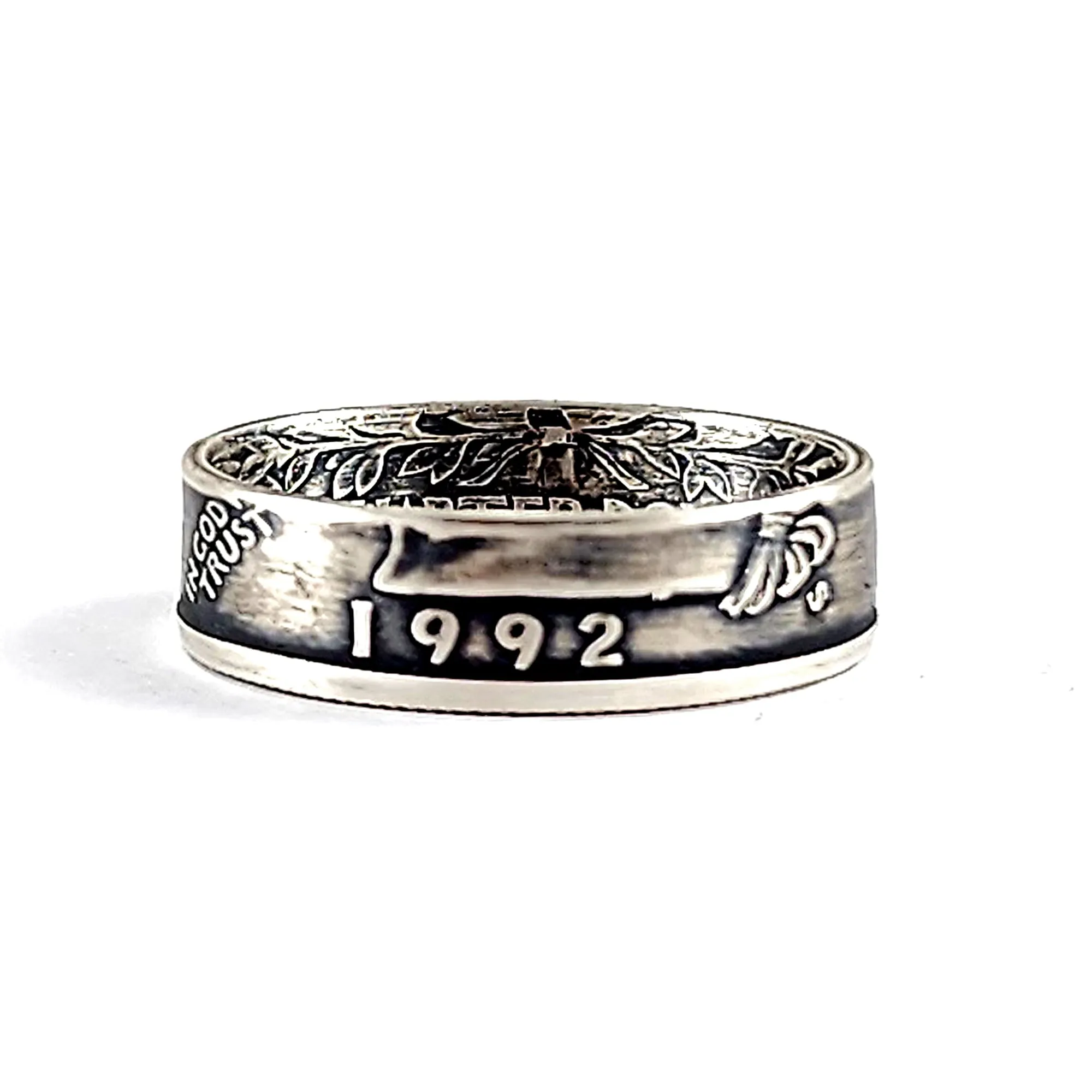 90% Silver 1992 Washington Quarter Ring