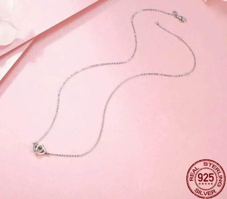 925 Sterling Silver Heart Pendant Necklace