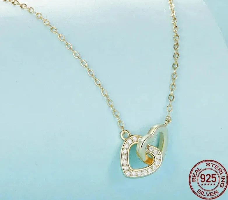 925 Sterling Silver Heart Pendant Necklace