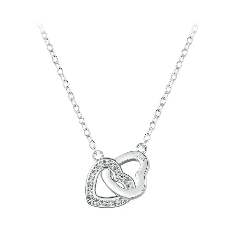 925 Sterling Silver Heart Pendant Necklace