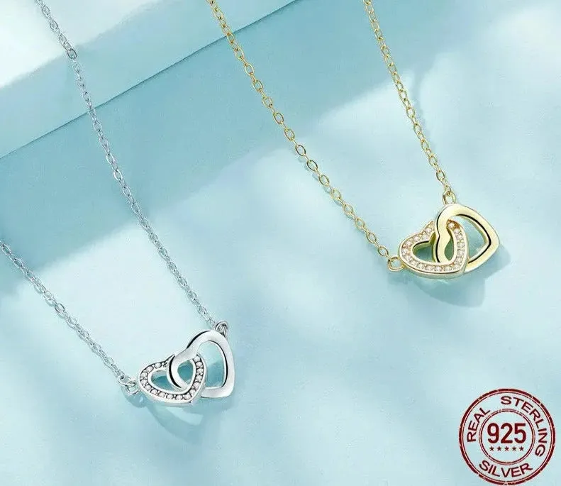 925 Sterling Silver Heart Pendant Necklace