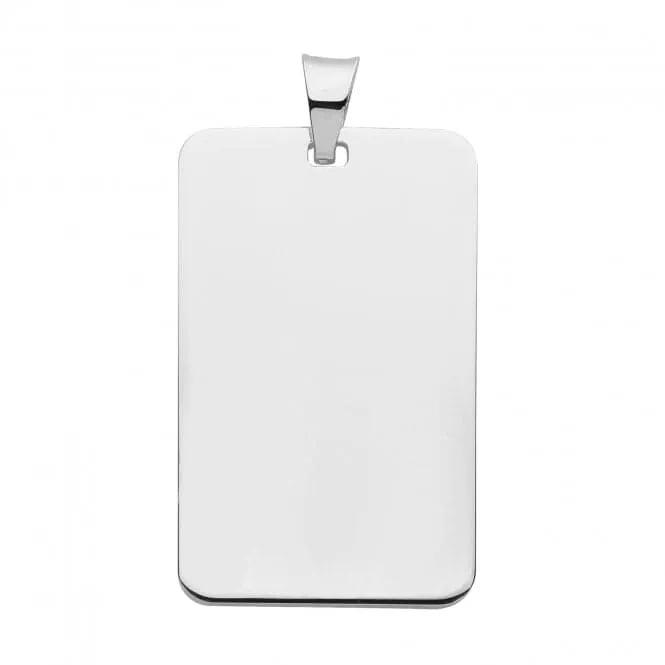 Acotis Silver Personalize Tags Rectangular G61040