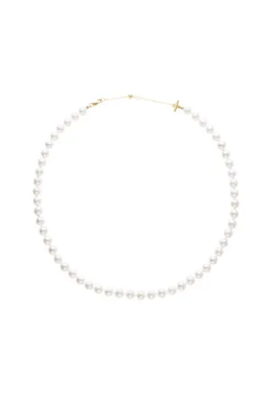 Akoya Pearl Strand Necklace in Yellow Gold