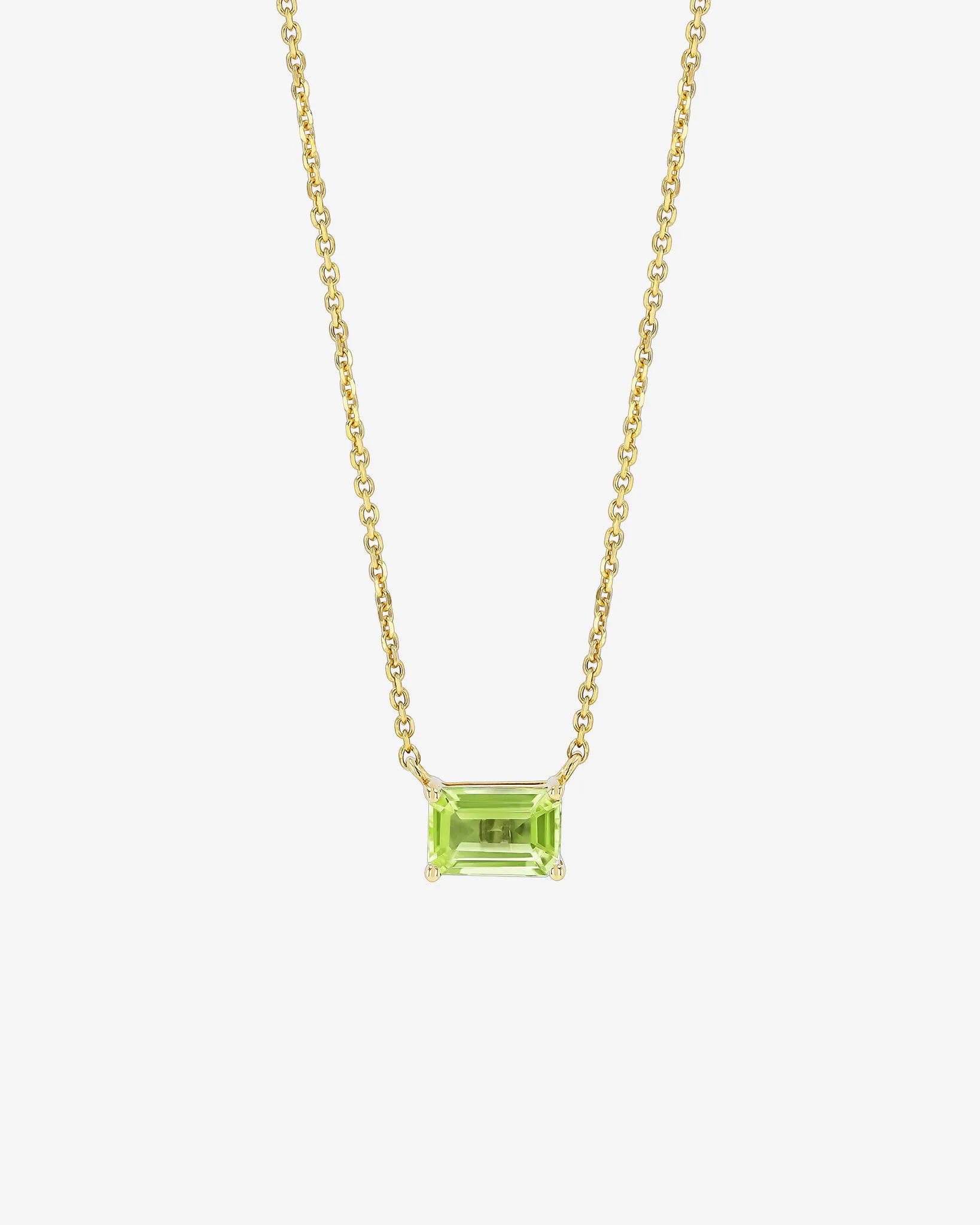 Amalfi Emerald Cut Peridot Pendant