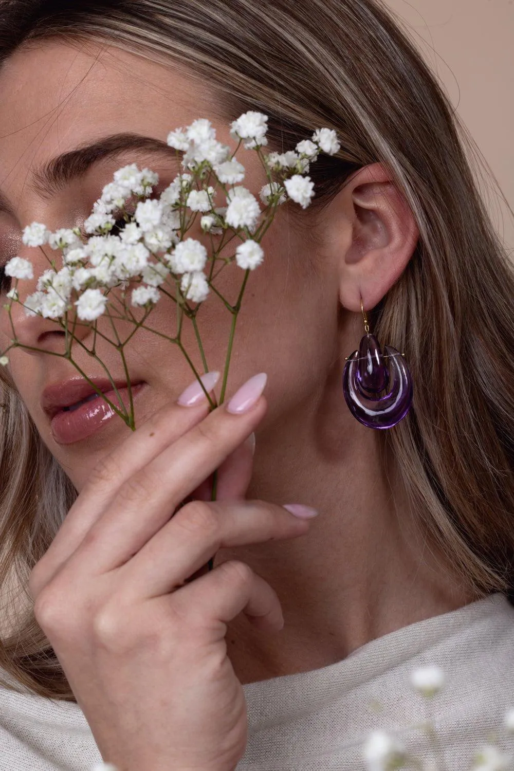 Amethyst O'Keefe Earrings