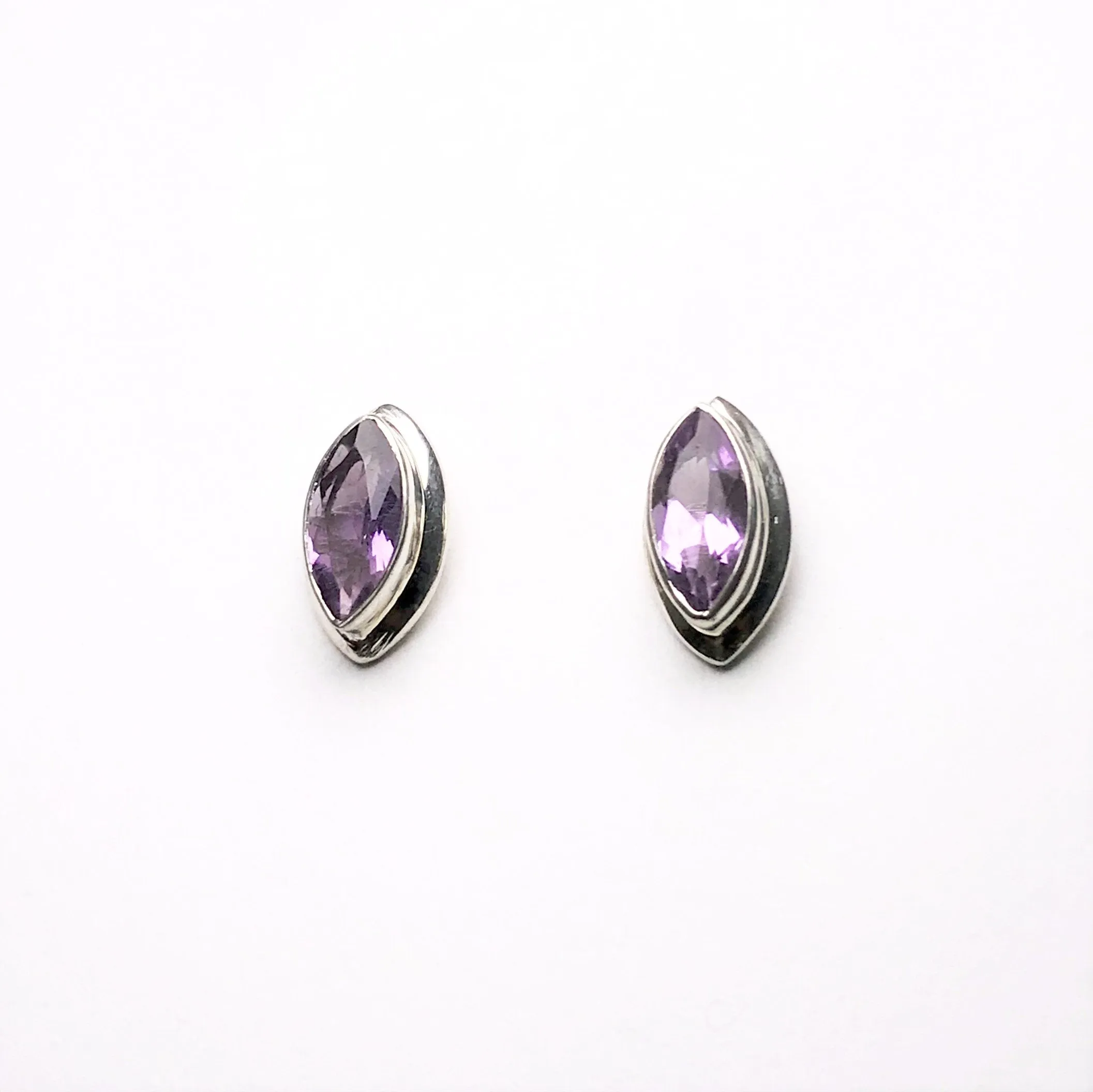 Amethyst Stud Earrings