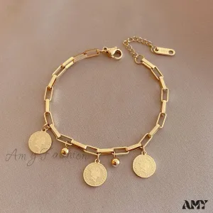 Amy Fashion - Personalized Simple Plate Bracelet