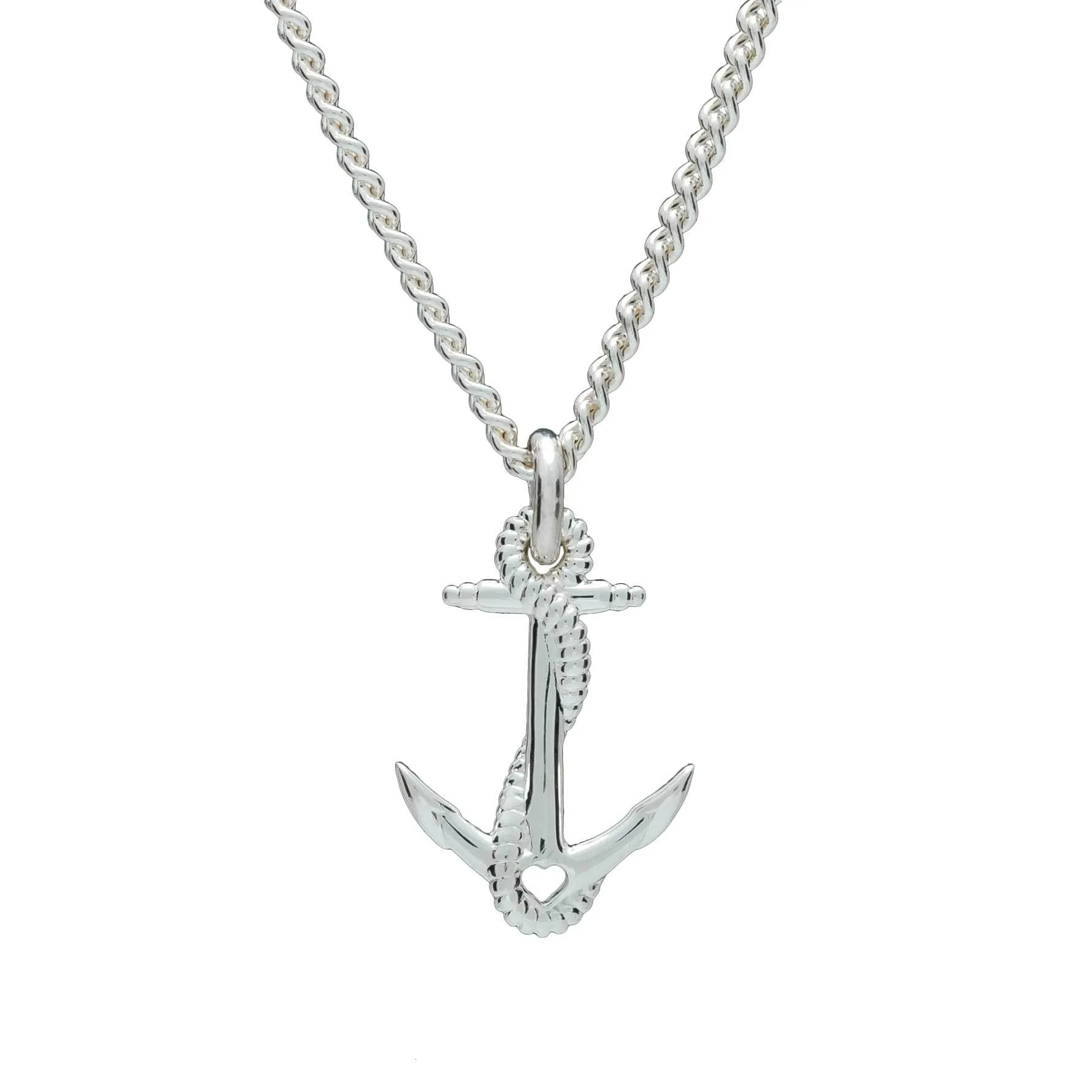 Anchor Silver Necklace