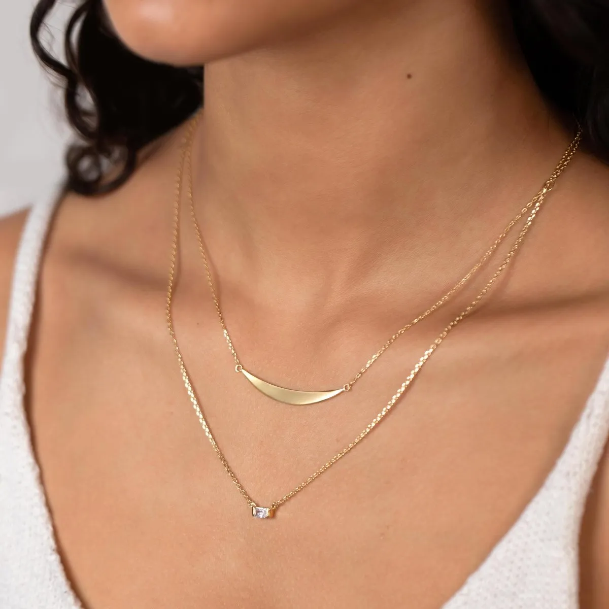 Baguette Necklace