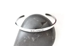 BALANCE - Stainless Steel Cuff Bracelet for Women and Men