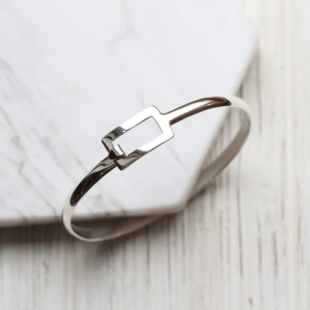 Bangle With Square Buckle Latch