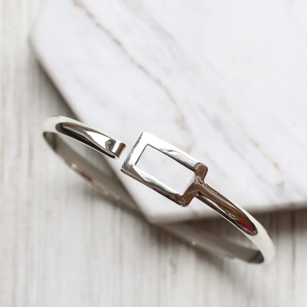 Bangle With Square Buckle Latch