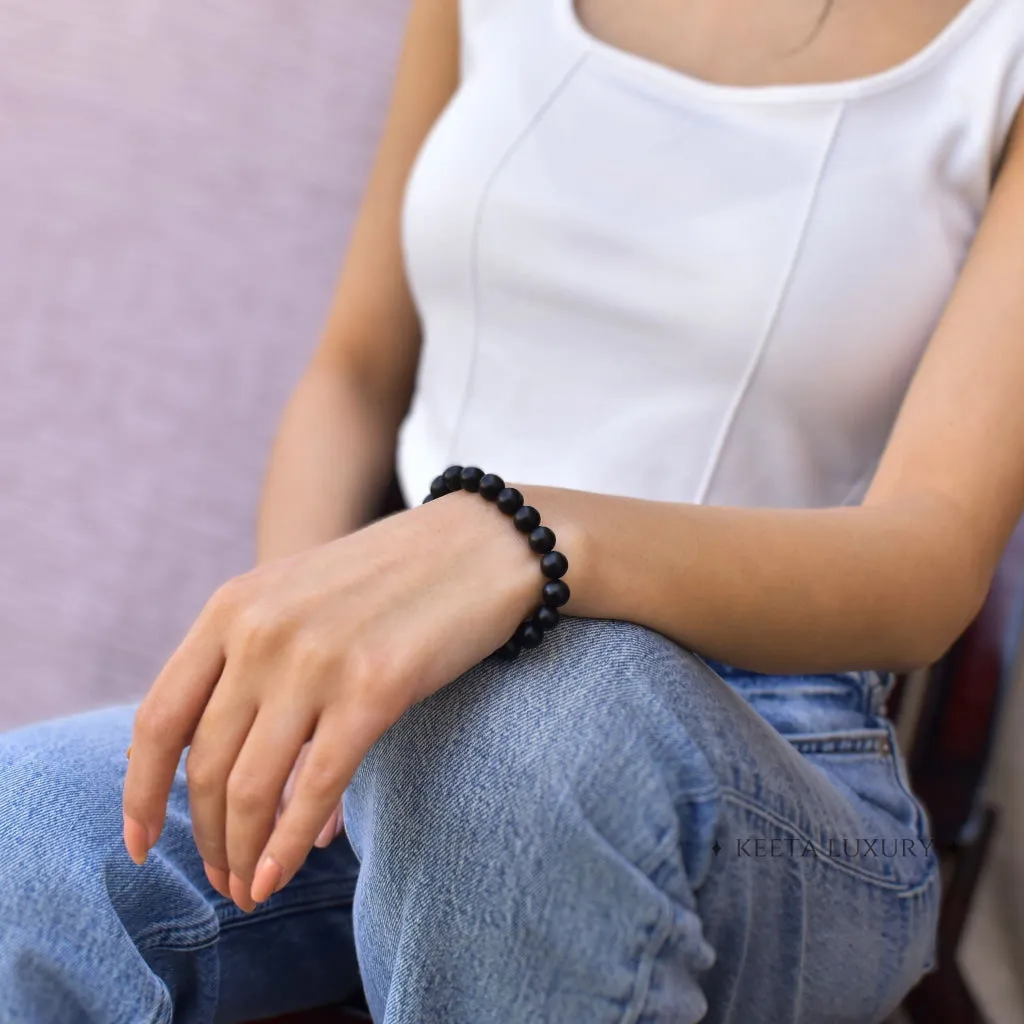 Basic - Matte Black Onyx Bracelet