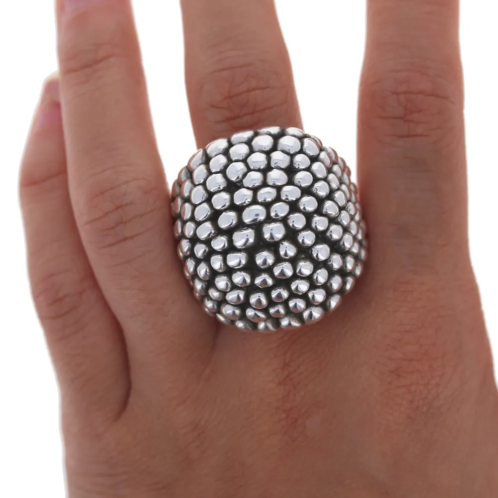 Beaded Dome Statement Ring