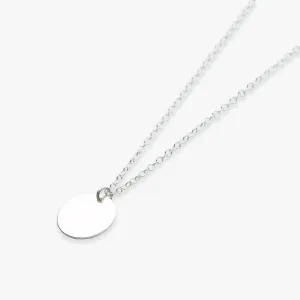 Big coin necklace silver