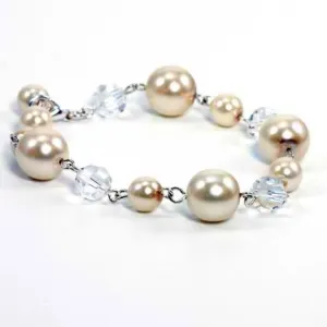 Brooklyn Colored Pearl and Crystal Bracelet