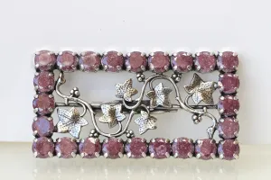 BURGUNDY BROOCH