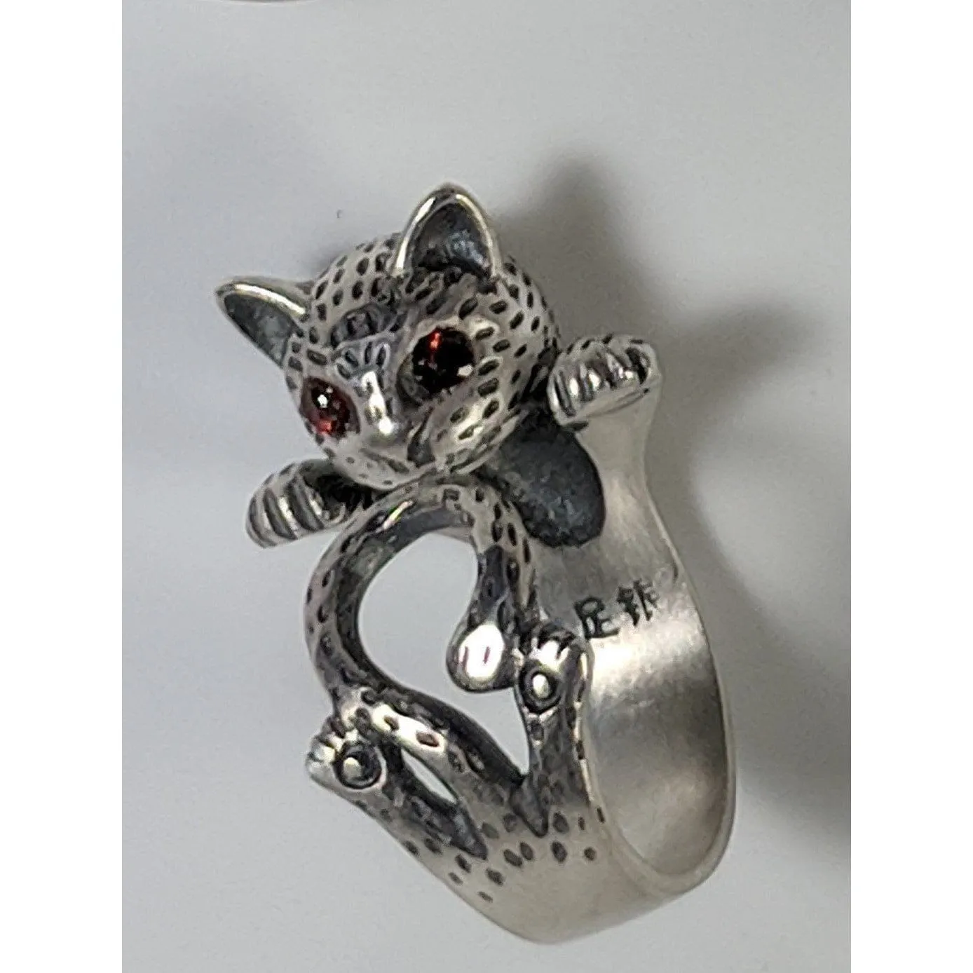 Cat Rings, Alloy or Solid 925 Sterling Silver.  Spread Smiles Wherever you Go!  Three colors