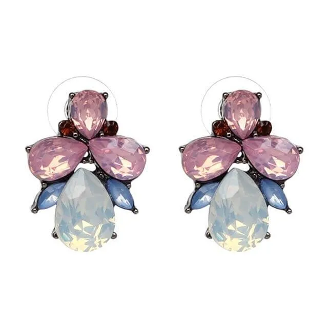 crystal earrings party jewelry accessories cute pearl statement