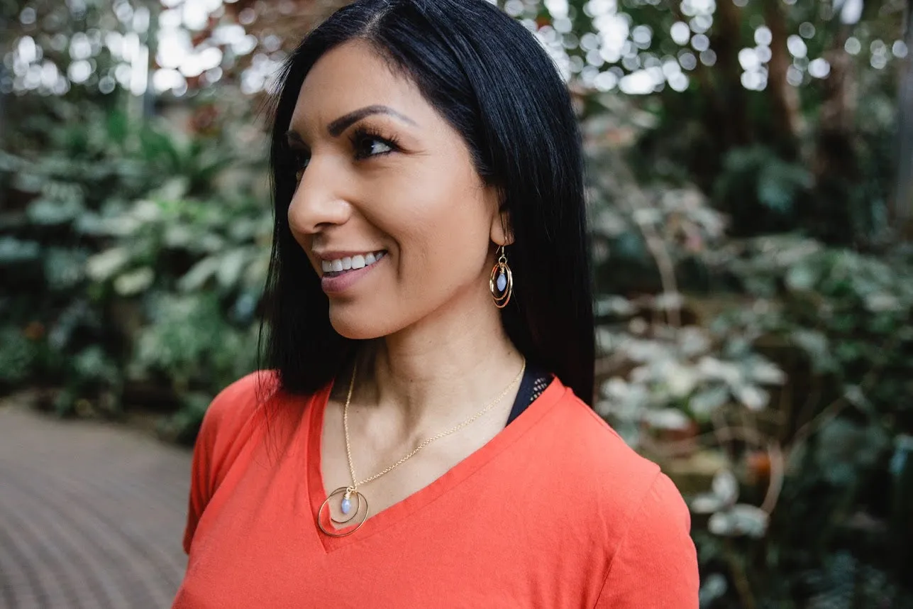 Crystal Orbit Earrings