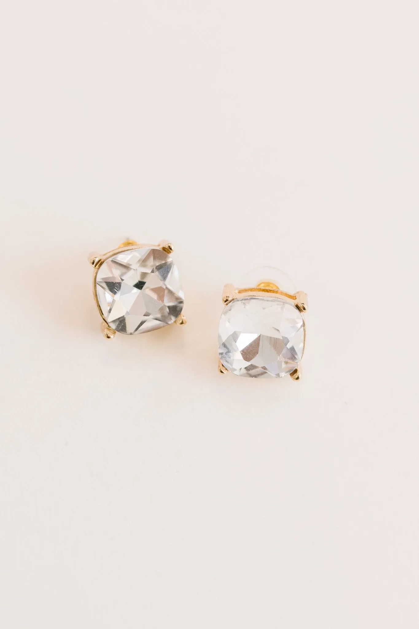 Crystal Studs in White