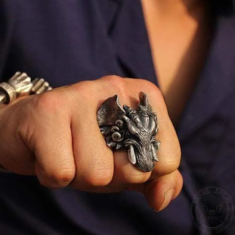 Elephant Sterling Silver Beast Ring