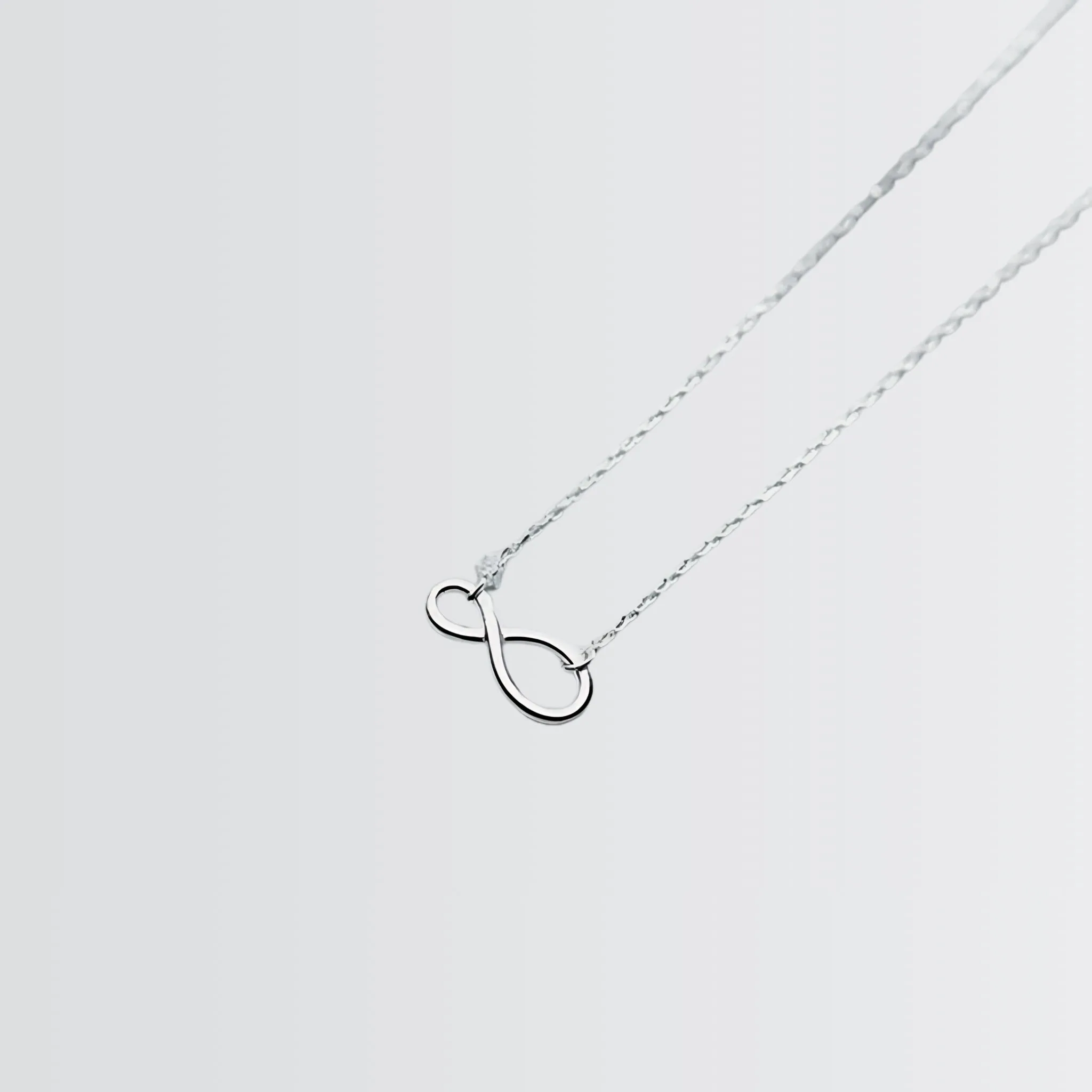 Elite Infinity Solitaire Necklace