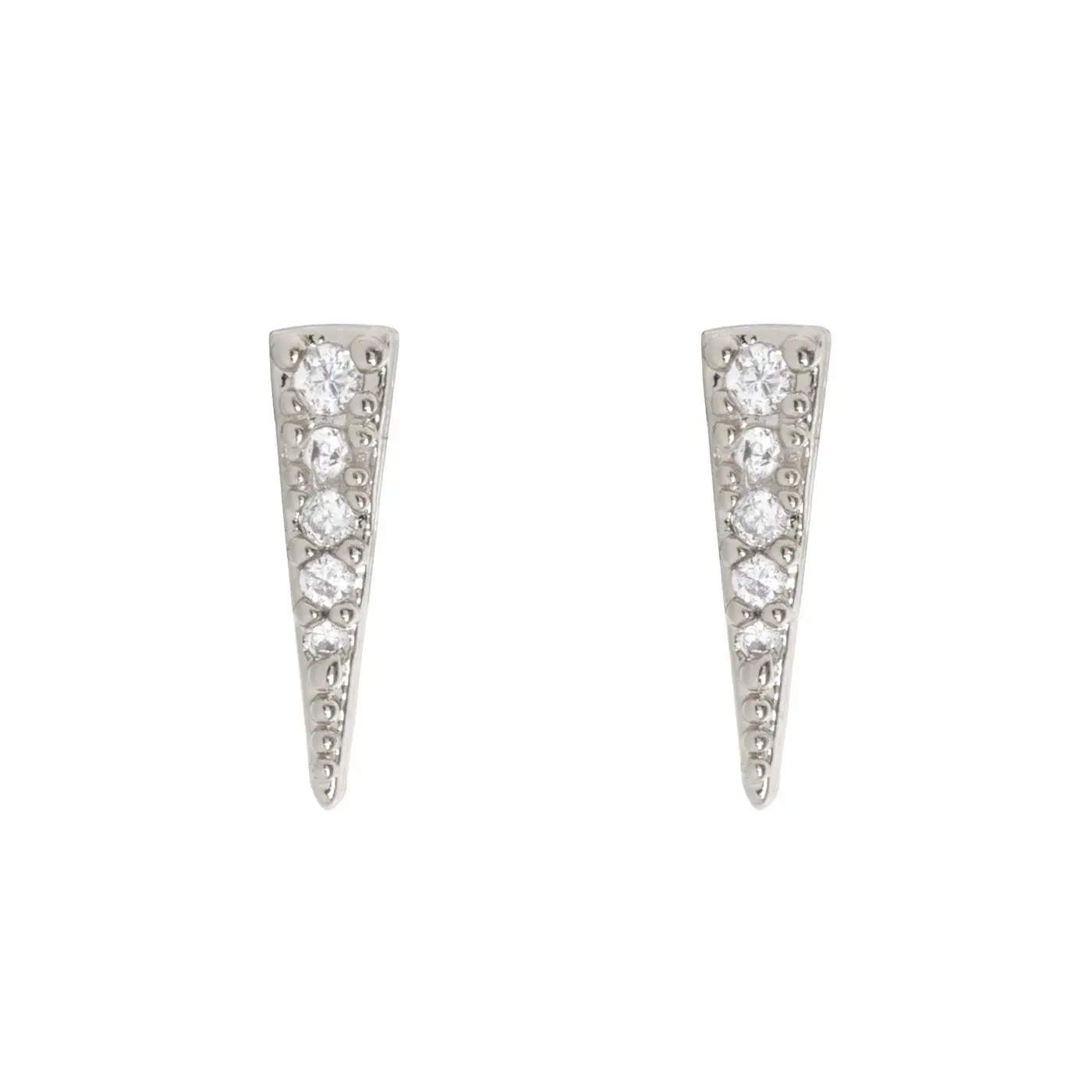 Eliza - Spike Crystal Ear Studs