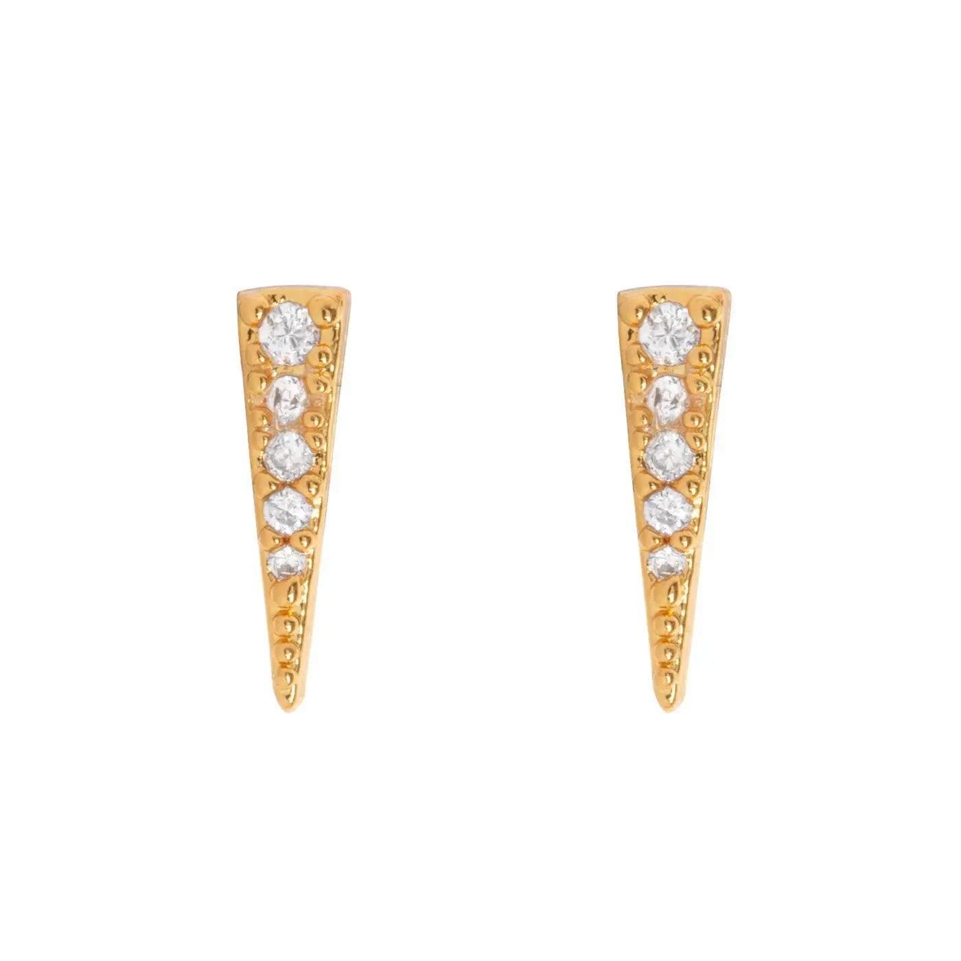 Eliza - Spike Crystal Ear Studs