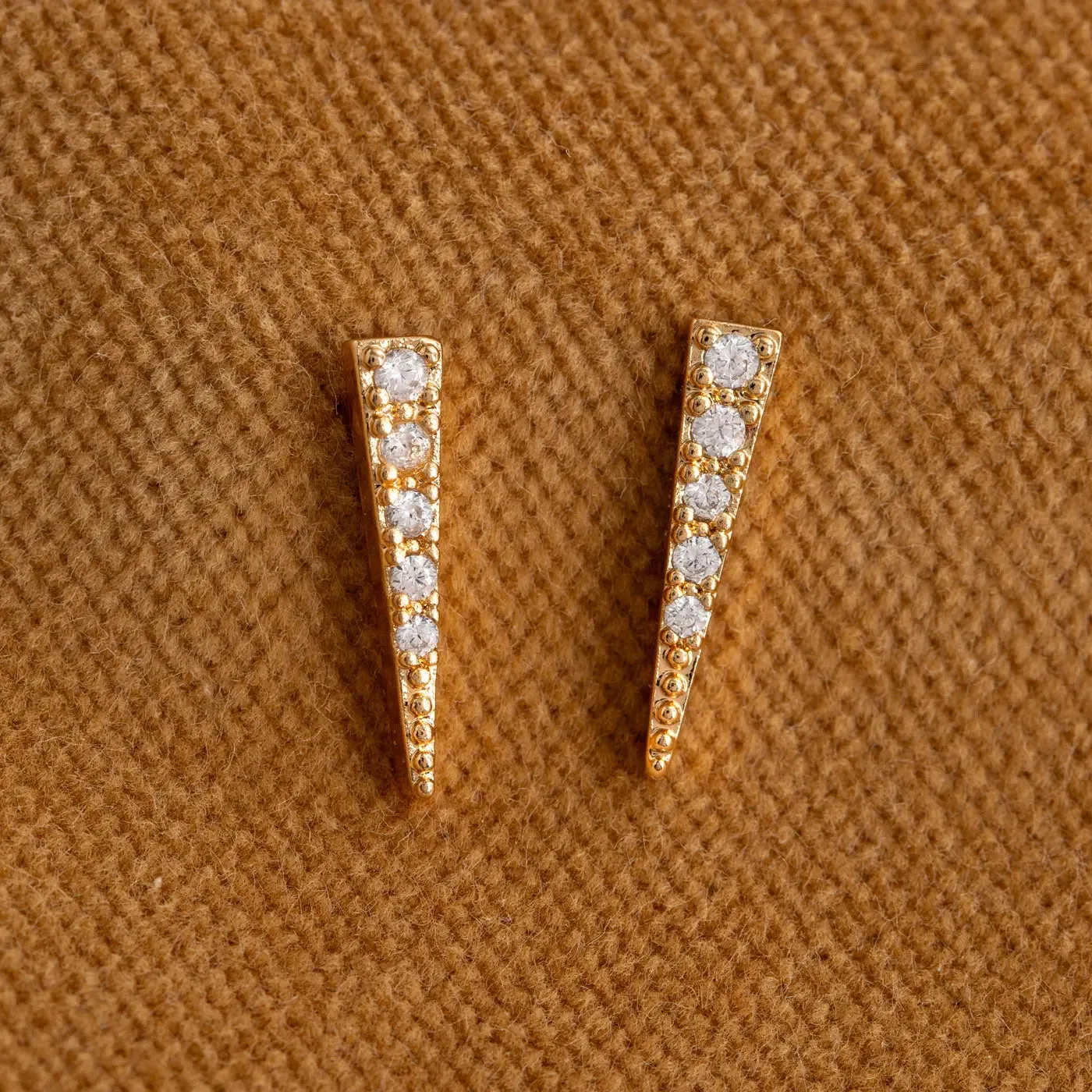 Eliza - Spike Crystal Ear Studs