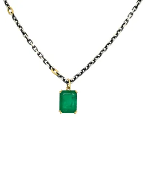 Emerald Pendant Necklace