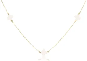 enewton - Simplicity Gold Chain Choker with Signature Off-White Cross