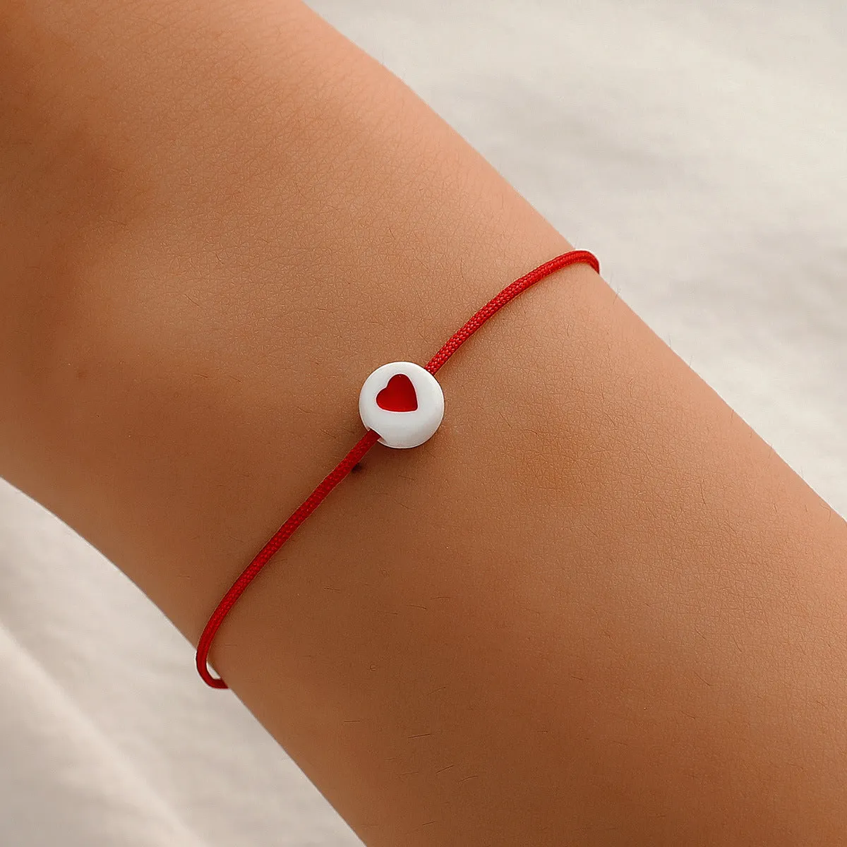 European And American Retro Simple Acrylic Love Bracelet