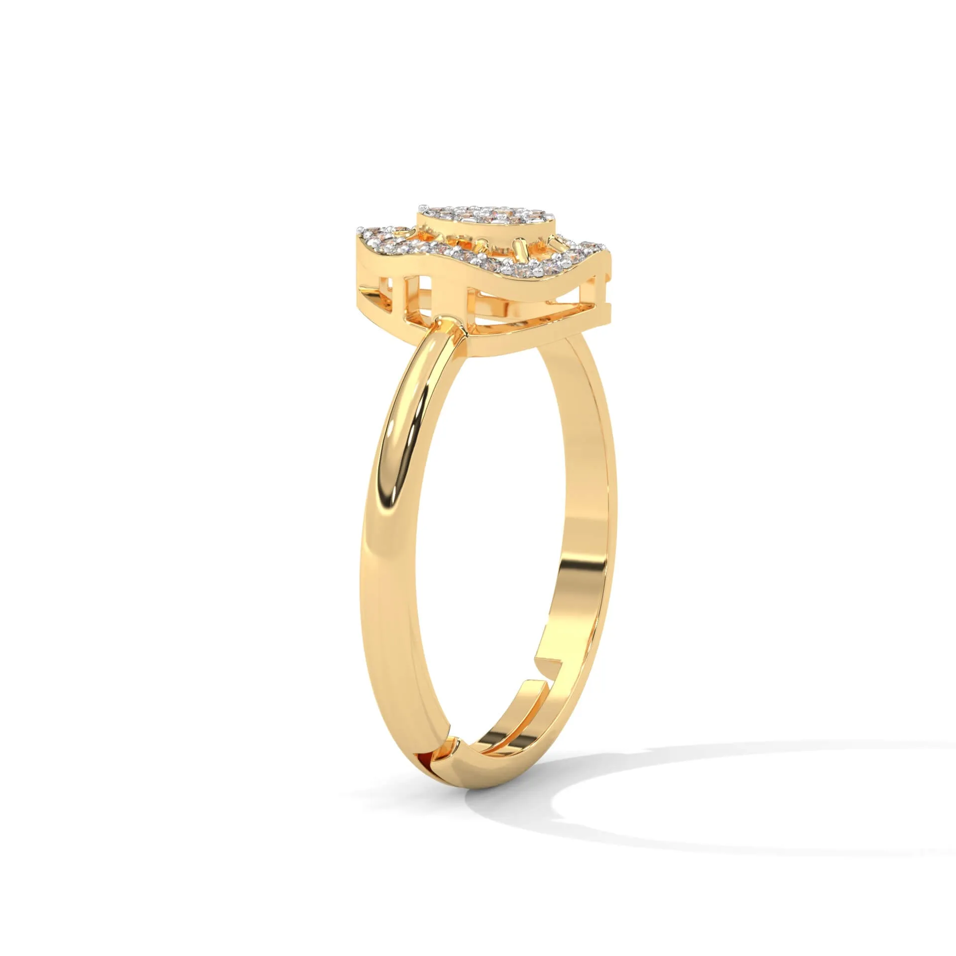 Fanica Silver Adjustable Ring | 22KT Gold Vermeil