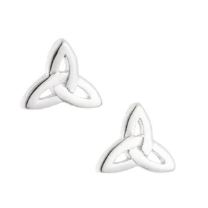 Galway Crystal Trinity Knot Sterling Silver Earrings