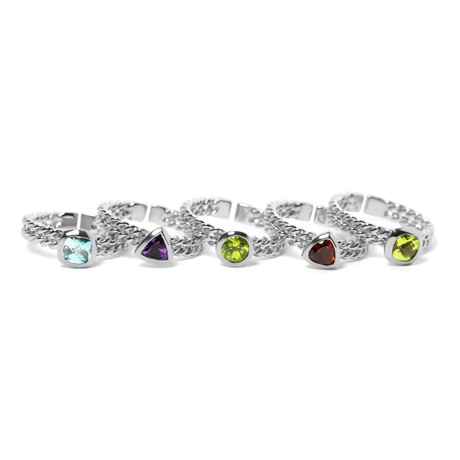 Gemstone Stacking Ring