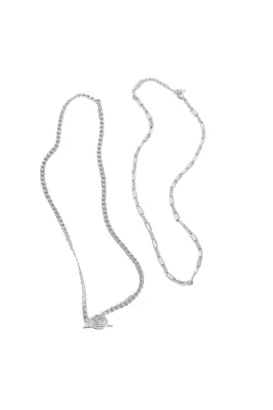 Geometric Paperclip Chain Necklace