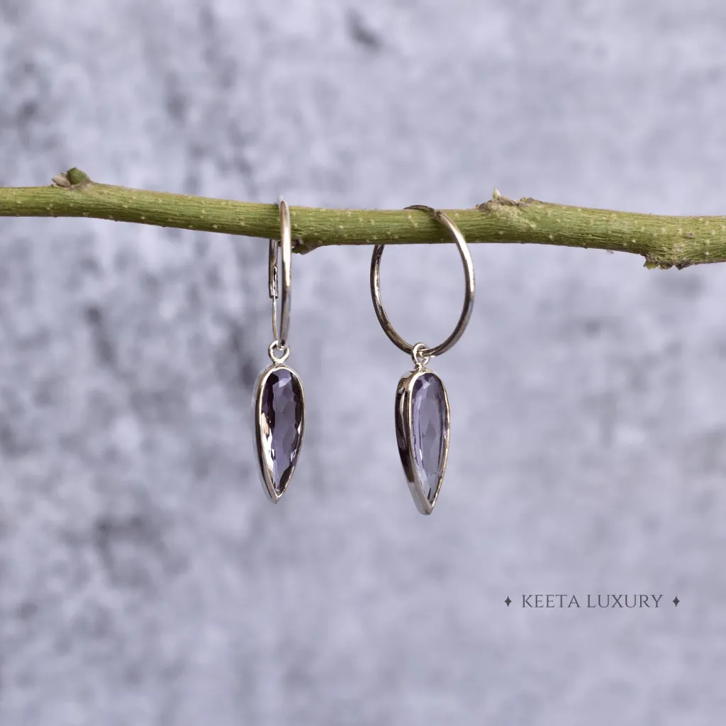 Glacier - Amethyst Earrings