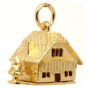 Gold Chalet Cottage Charm with Tree