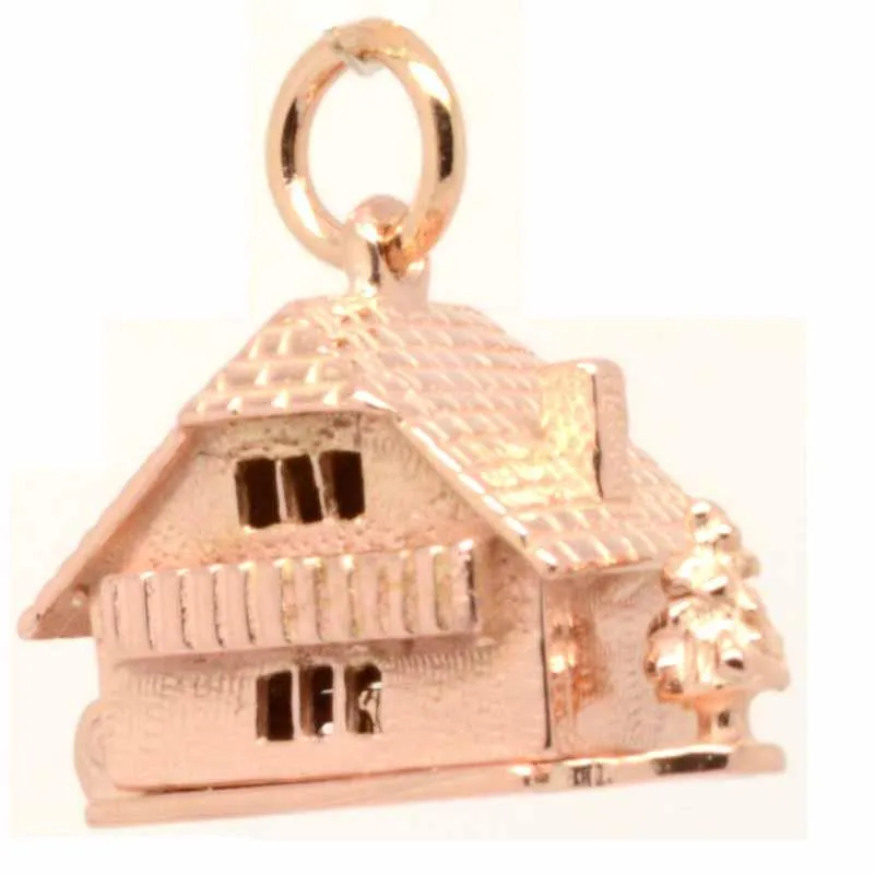 Gold Chalet Cottage Charm with Tree