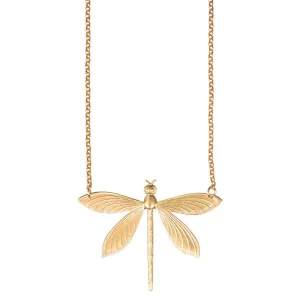 Gold Dragonfly Necklace