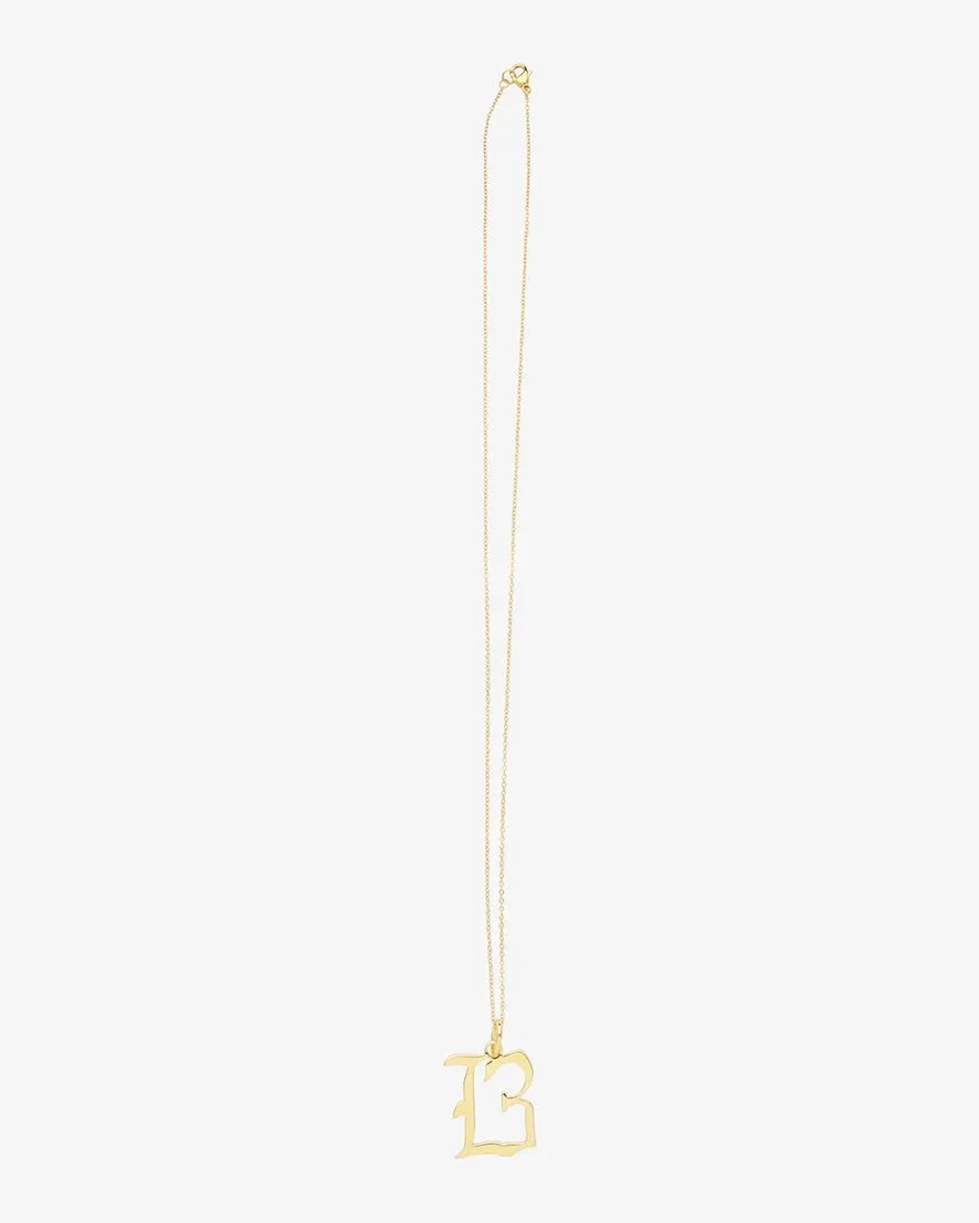 Gold Letter B Necklace