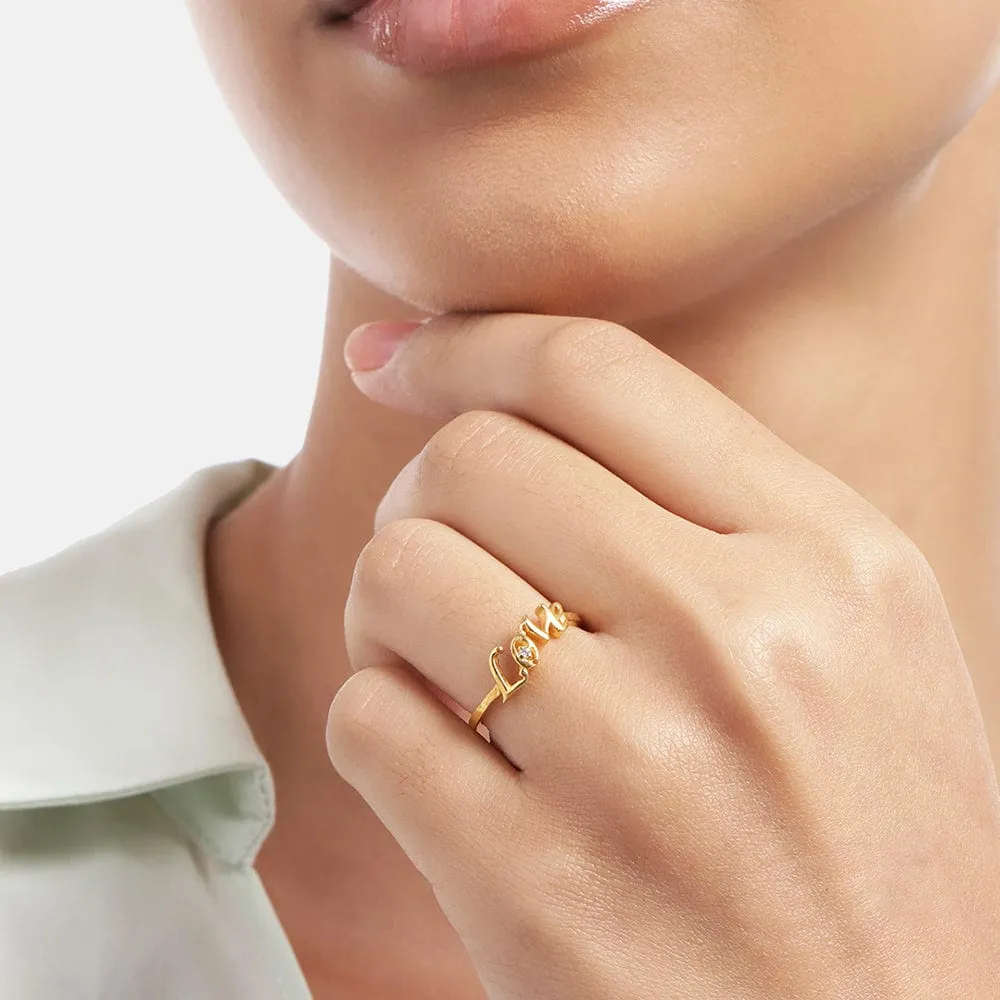 Gold Plated Silver Ring