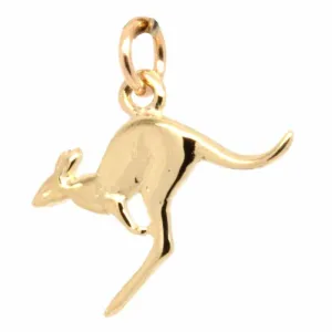 Gold Small Kangaroo Charm