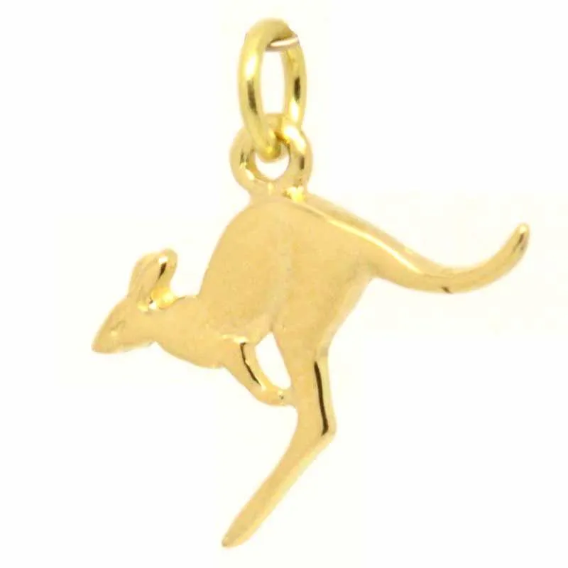 Gold Small Kangaroo Charm