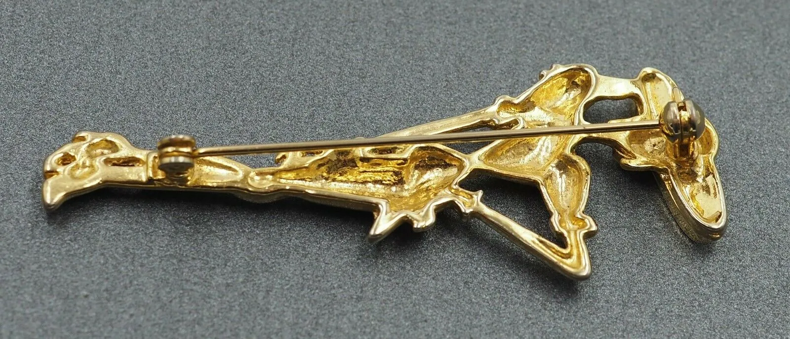 Gold Toned French Style Brooch