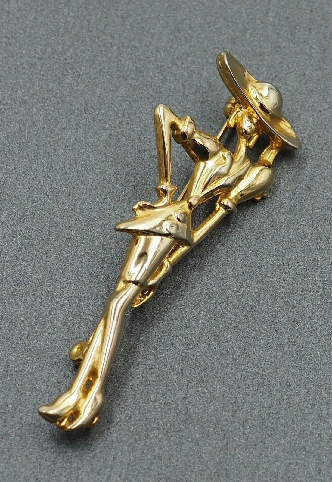 Gold Toned French Style Brooch