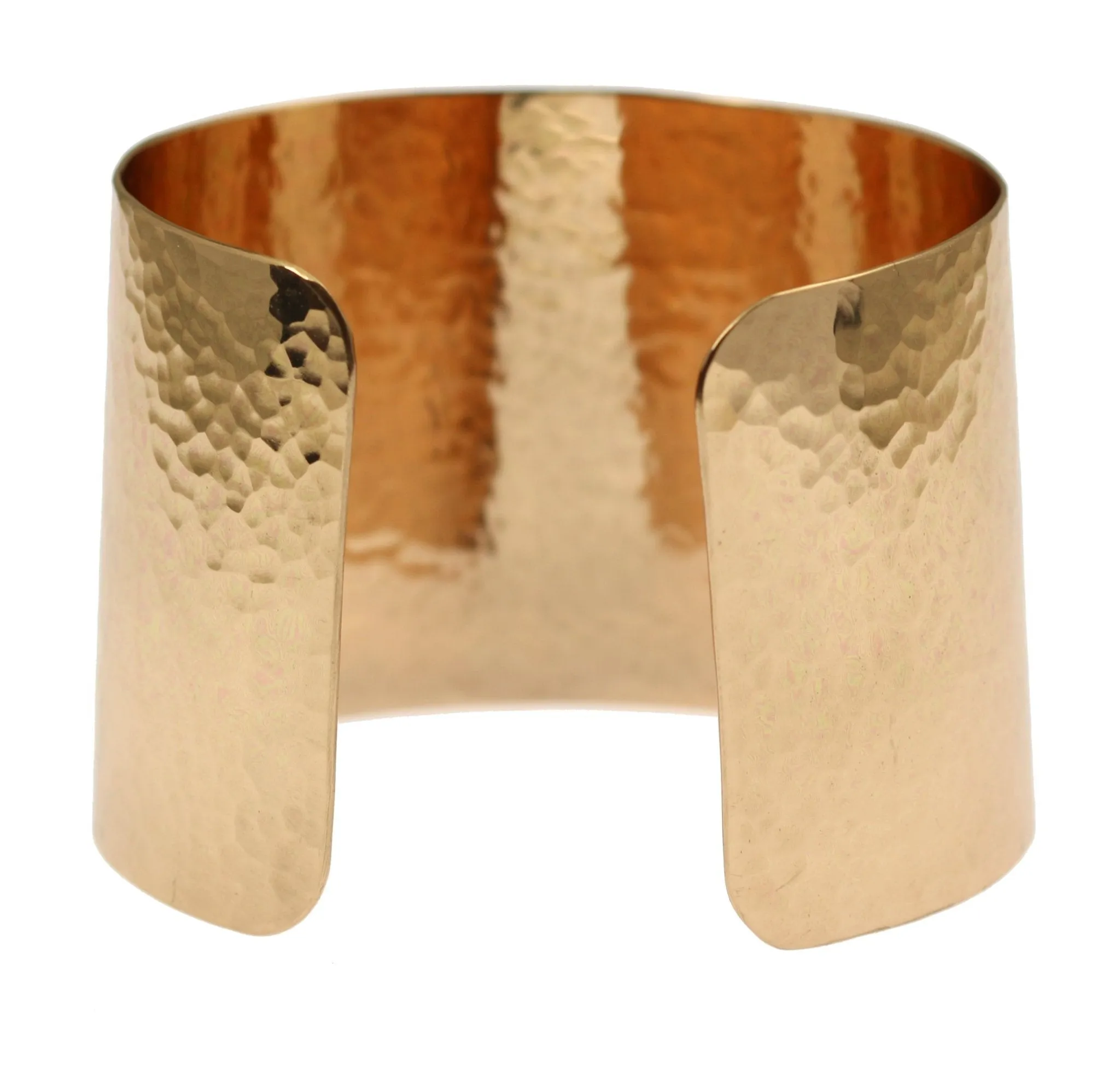 Hammered Bronze Cuff Bracelet