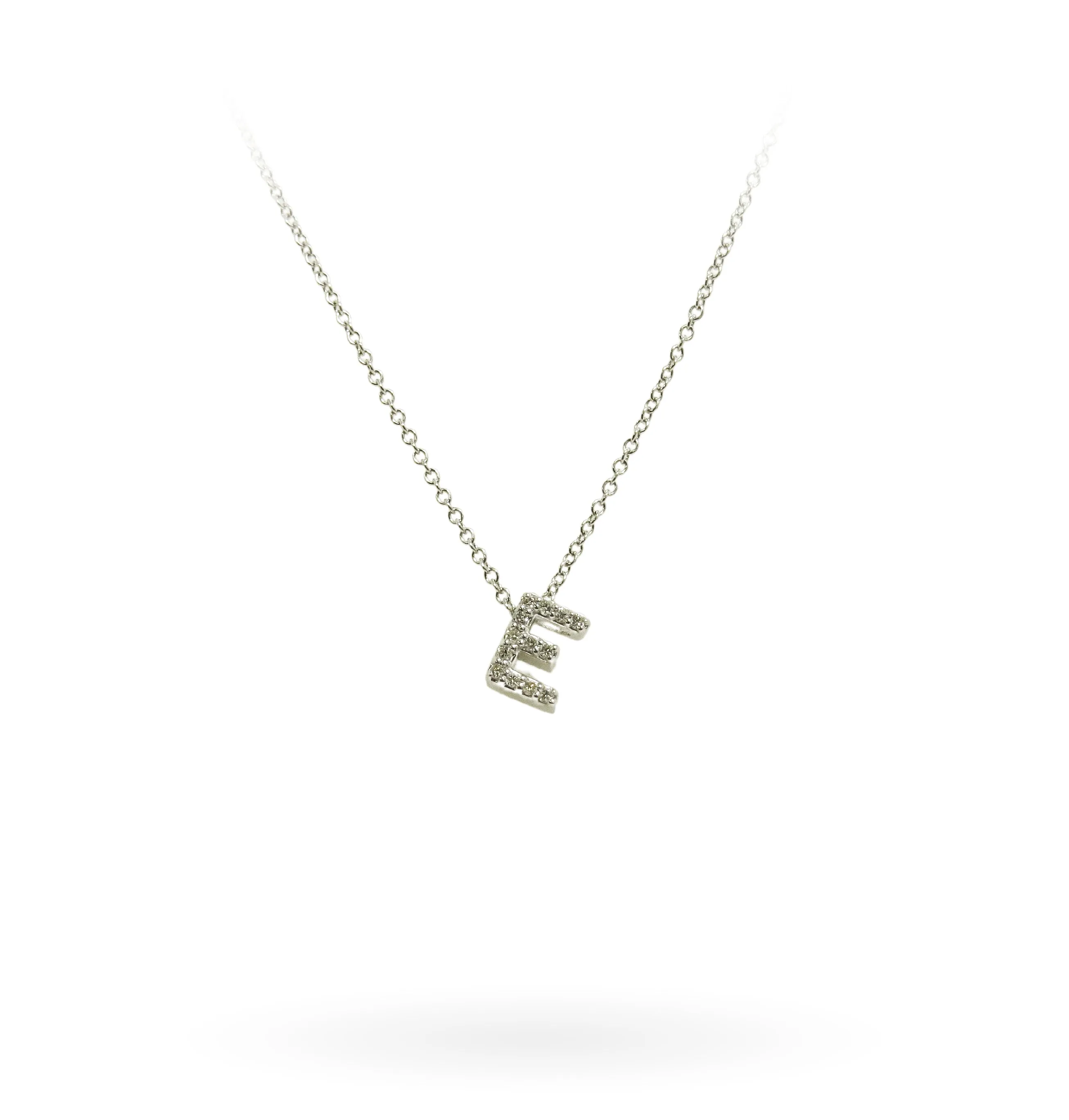 Initial "E" Necklace